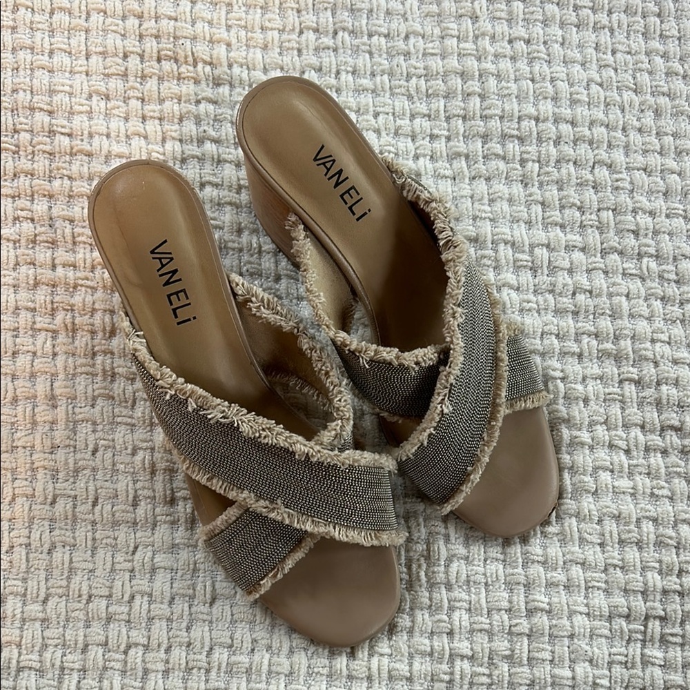 Van Eli Women's Tan Slide Sandals